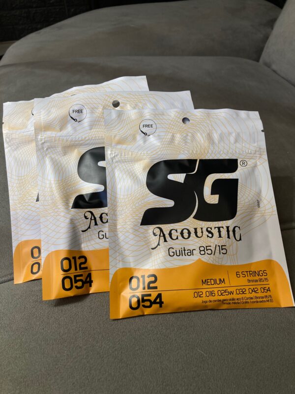 Encordoamento SG acoustic 012-054 para violão