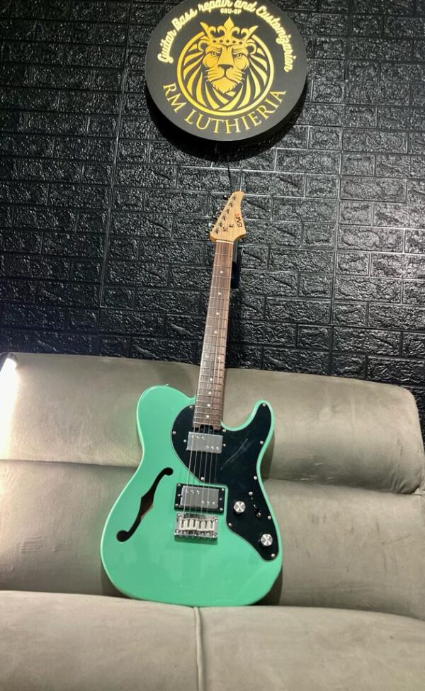 Guitarra EART E-TT2 Semi acústica,HH telecaster