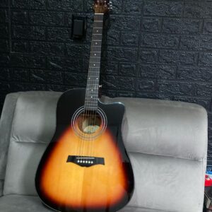 Violão PHX Wave 02 folk Aço Elétrico com Efeitos Sunburst