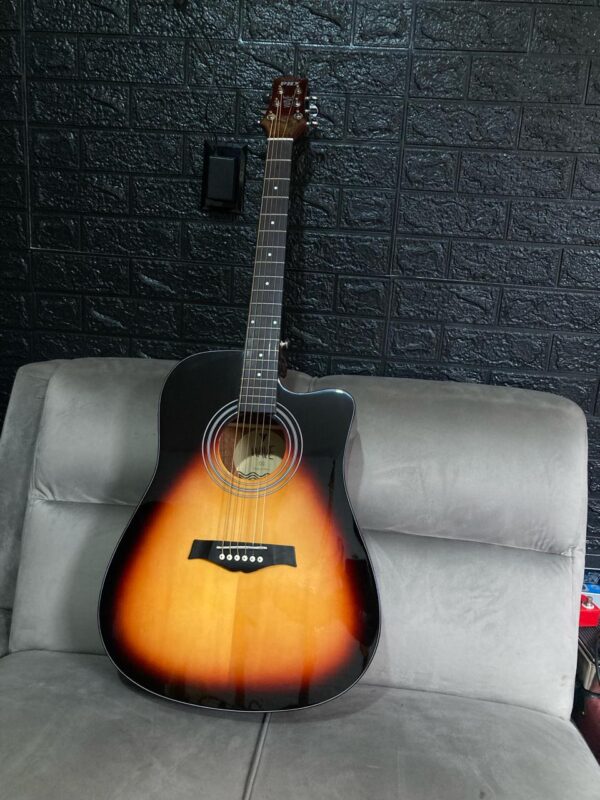 Violão PHX Wave 02 folk Aço Elétrico com Efeitos Sunburst